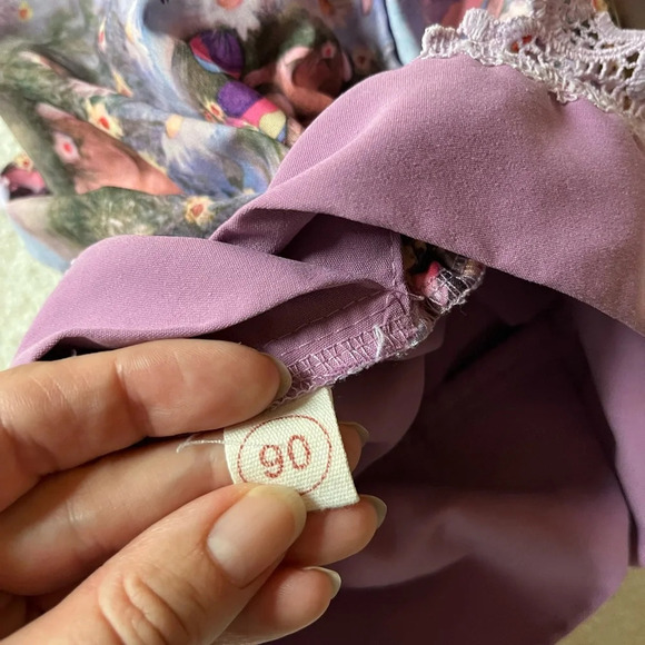 Toddler romper, rich purple and Easter bunny design. 2/3T - Picture 6 of 10